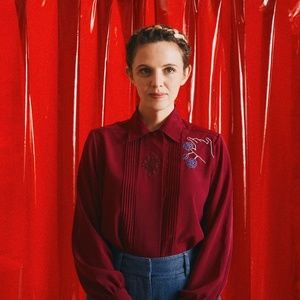 Hand Embroidered Hand/Rose Vintage Fuschia Shirt